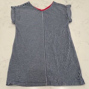 Vineyard Vines Girls size Medium (10-12) Navy and White Striped Beach Coverup